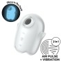 SATISFYER - GLOWING GHOST AIR PULSE & VIBRATOR WEISS