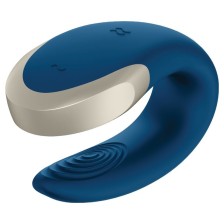 SATISFYER - DOUBLE LOVE LUXURY PARTNER VIBRATOR BLAU