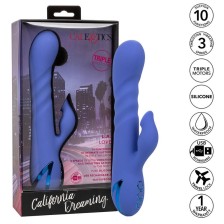 CALEXOTICS - L.A LOVE VIBRATOR & SUCTION BLUE BY CALIFORNIA DREAMING