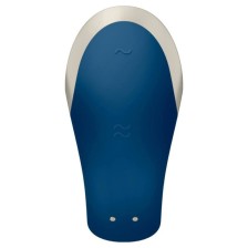 SATISFYER - VIBRADOR DOUBLE LOVE LUXURY PARTNER AZUL