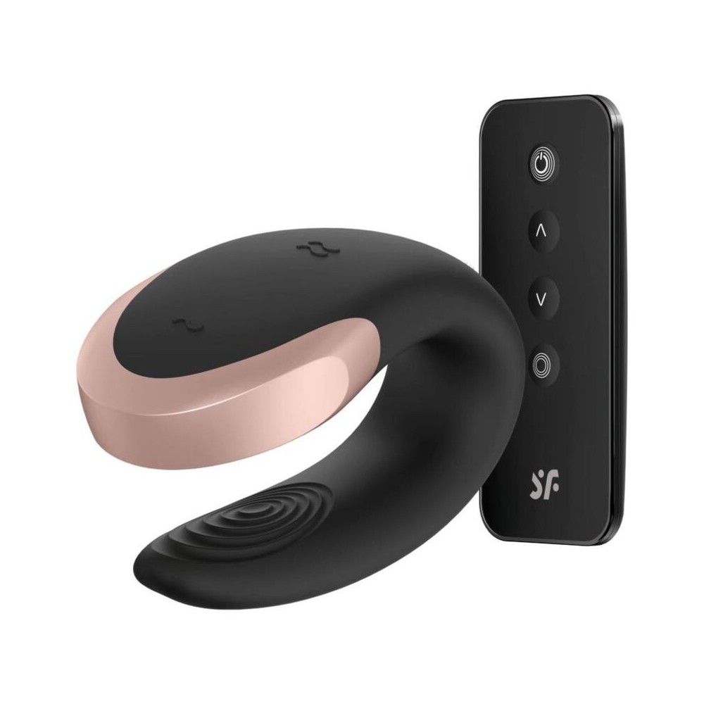 SATISFYER - DOUBLE LOVE LUXURY PARTNER VIBRATOR SCHWARZ