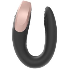 SATISFYER - DOUBLE LOVE LUXURY PARTNER VIBRATOR BLACK