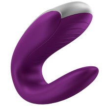 SATISFYER - DOUBLE FUN PARTNER VIBRATOR LILA