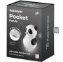 SATISFYER - POCKET PANDA ESTIMULADOR E VIBRADOR PRETO E BRANCO