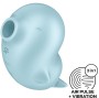SATISFYER - SASSY SEAL ESTIMULADOR E VIBRADOR AZUL