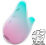 SATISFYER - MERMAID VIBES STIMULATOR & VIBRATOR MINT AND PINK