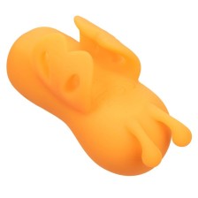 CALEXOTICS - NEON VIBES BUZZING VIBE O ESTIMULADOR DE DEDO 10 VIBRAÇÕES LARANJA