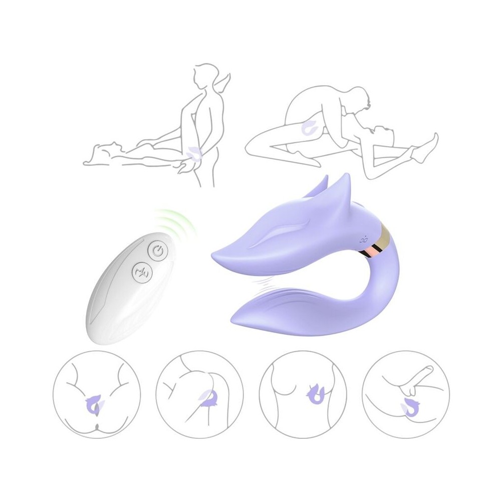 ARMONY - VIBRATEUR FOX POUR COUPLES TÉLÉCOMMANDE VIOLET