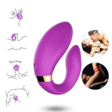 ARMONY - VIBRADOR CRESCENTE PARA CASAIS COM CONTROLE REMOTO ROXO