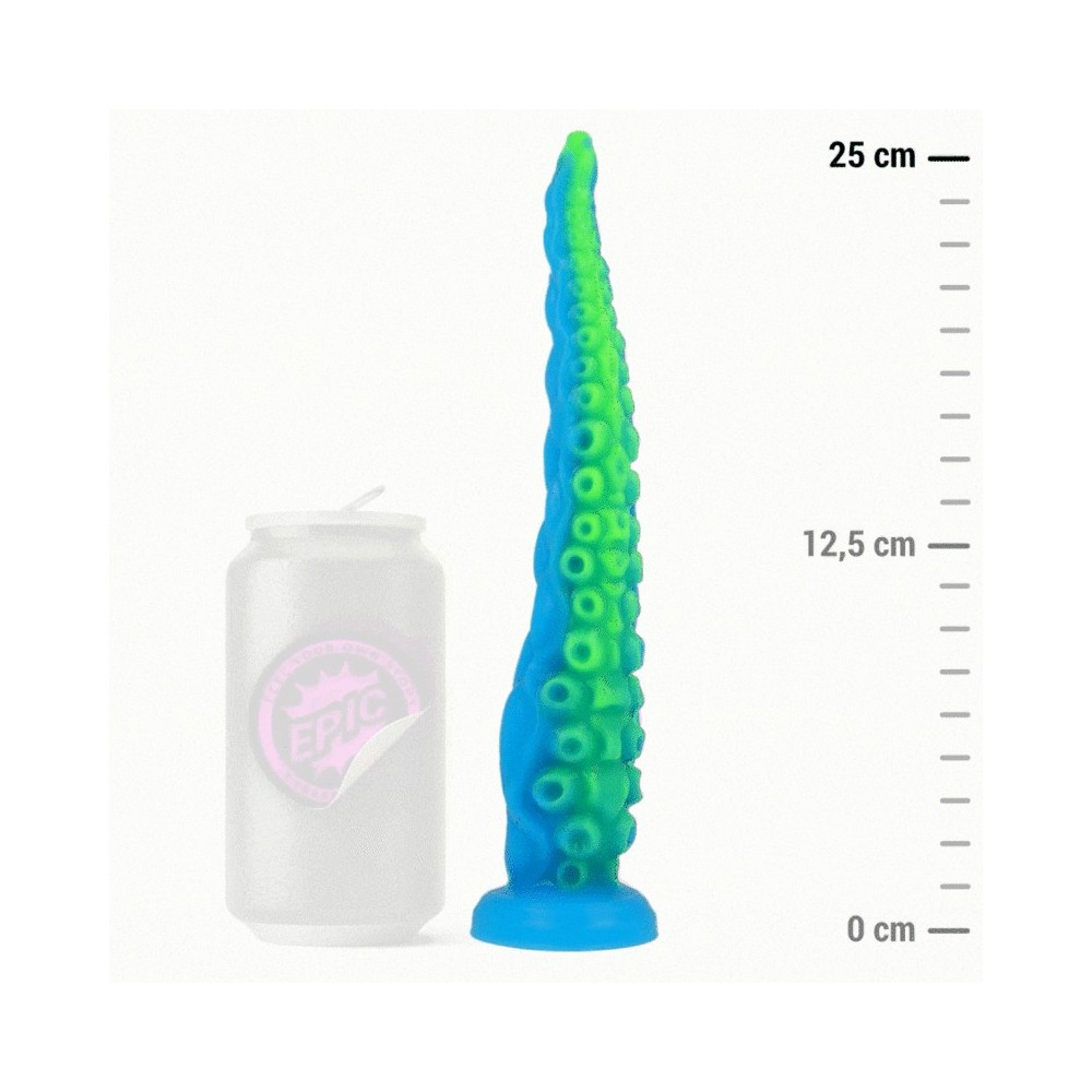 EPIC - DILDO FLUORESCENTE CON TENTACOLI SOTTILI DI SCYLLA TAGLIA PICCOLA