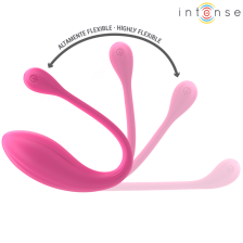 INTENSE - JANICE U VIBRATORE DOPPIA STIMOLAZIONE 10 VIBRAZIONI ROSA TELECOMANDO