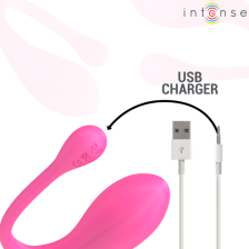 INTENSE - JANICE U VIBRATORE DOPPIA STIMOLAZIONE 10 VIBRAZIONI ROSA TELECOMANDO