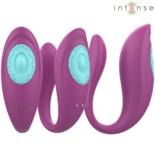 INTENSE - ANNIE VIBRATEUR ET STIMULATEUR EN U VIOLET TÉLÉCOMMANDE