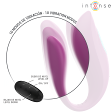 INTENSE - ANNIE VIBRATEUR ET STIMULATEUR EN U VIOLET TÉLÉCOMMANDE