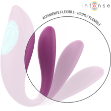 INTENSE - ANNIE VIBRADOR EM FORMA DE U E ESTIMULADOR ROXO CONTROLE REMOTO