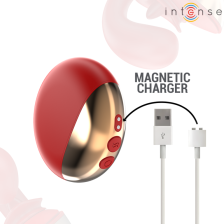 INTENSE - MARIAH VIBRATOR & STIMULATOR IN U-FORM 10 VIBRATIONEN ROT