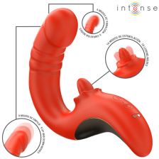 INTENSE - PAULINA VIBRATORE E STIMOLATORE A FORMA DI U ROSSO