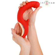 INTENSE - PAULINA VIBRATOR UND STIMULATOR IN U-FORM ROT