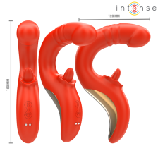 INTENSE - PAULINA VIBRATORE E STIMOLATORE A FORMA DI U ROSSO