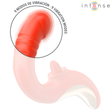 INTENSE - PAULINA VIBRATOR UND STIMULATOR IN U-FORM ROT