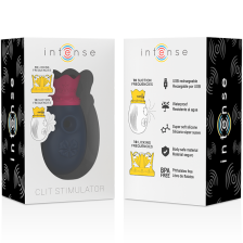 INTENSE - CLIT STIMULATOR 10 LICKING AND SUCTION FREQUENCIES - BLUE