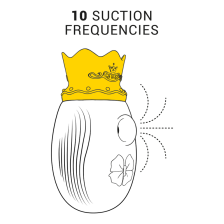 INTENSE - STIMULATEUR CLIT 10 FRÉQUENCES DE LÉCHAGE ET DASPIRATION - ROUGE