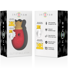 INTENSE - STIMOLATORE DEL CLIT 10 FREQUENZE DI LECCATA E ASPIRAZIONE - RED