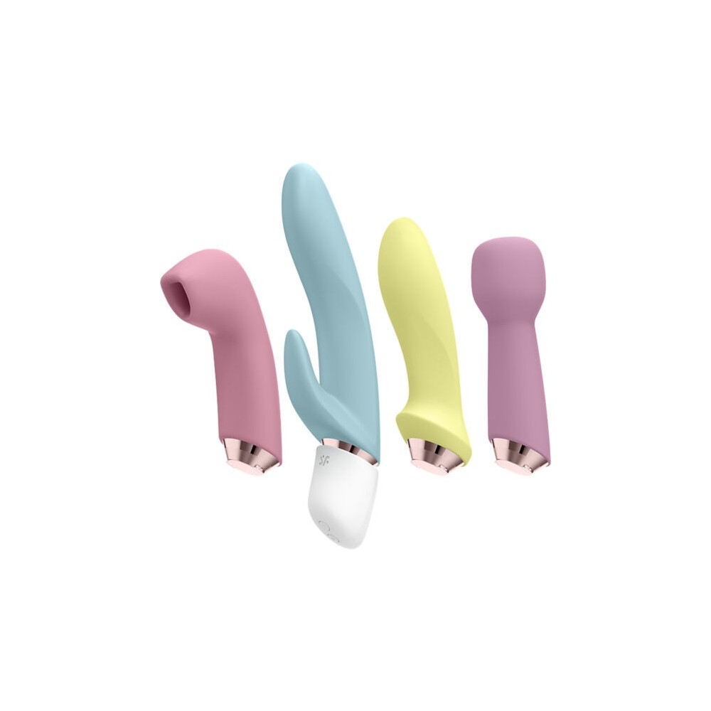 SATISFYER - MARVELOUS FOUR CONJUNTO VIBRADOR E PULSO DE AR