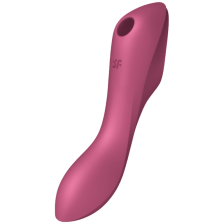 SATISFYER - VIBRADOR DE PULSO DE AR CURVY TRINITY 3 VERMELHO