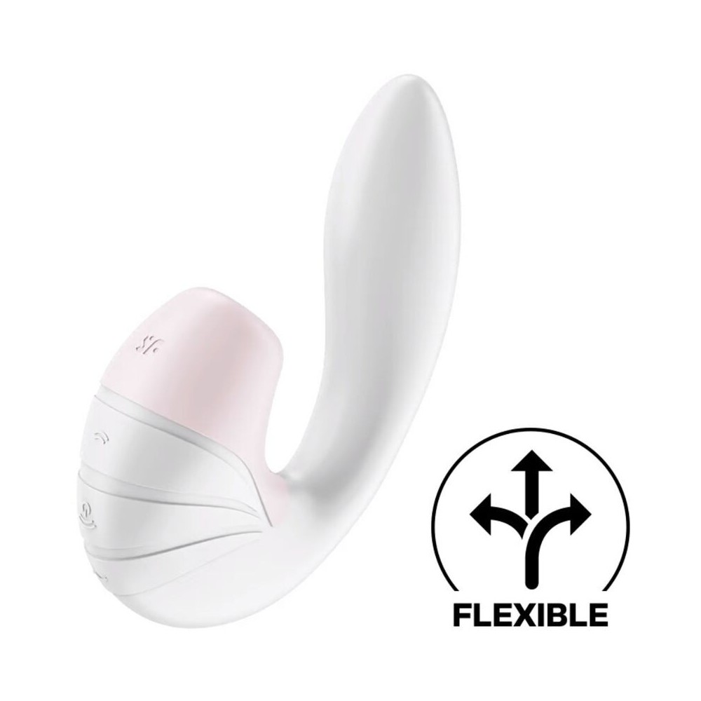 SATISFYER - SUPERNOVA AIR PULSE STIMULATEUR ET VIBRATION BLANC