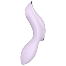 SATISFYER - CURVY TRINITY 2 AIR PULSE VIBRATOR LILA