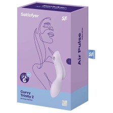 SATISFYER - CURVY TRINITY 2 AIR PULSE VIBRATOR LILA