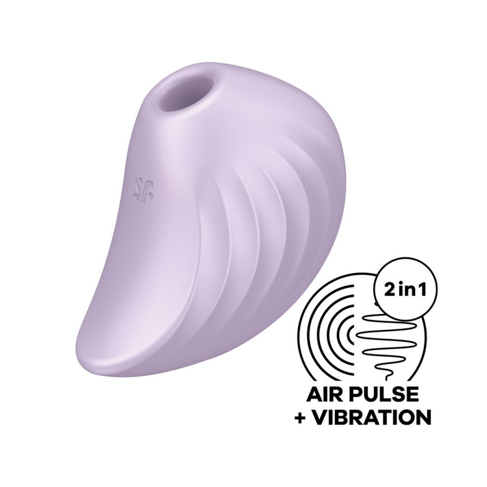 SATISFYER - ESTIMULADOR E VIBRADOR DE PULSO DE AR PEARL DIVER VIOLETA