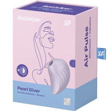 SATISFYER - ESTIMULADOR E VIBRADOR DE PULSO DE AR PEARL DIVER VIOLETA