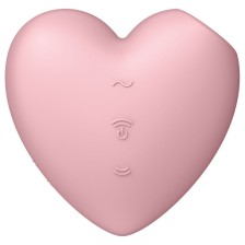 SATISFYER - CUTIE HEART AIR PULSE STIMULATOR & VIBRATOR ROSA