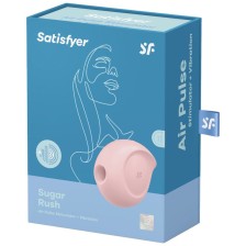 SATISFYER - SUGAR RUSH AIR PULSE STIMULATOR & VIBRATOR ROSA