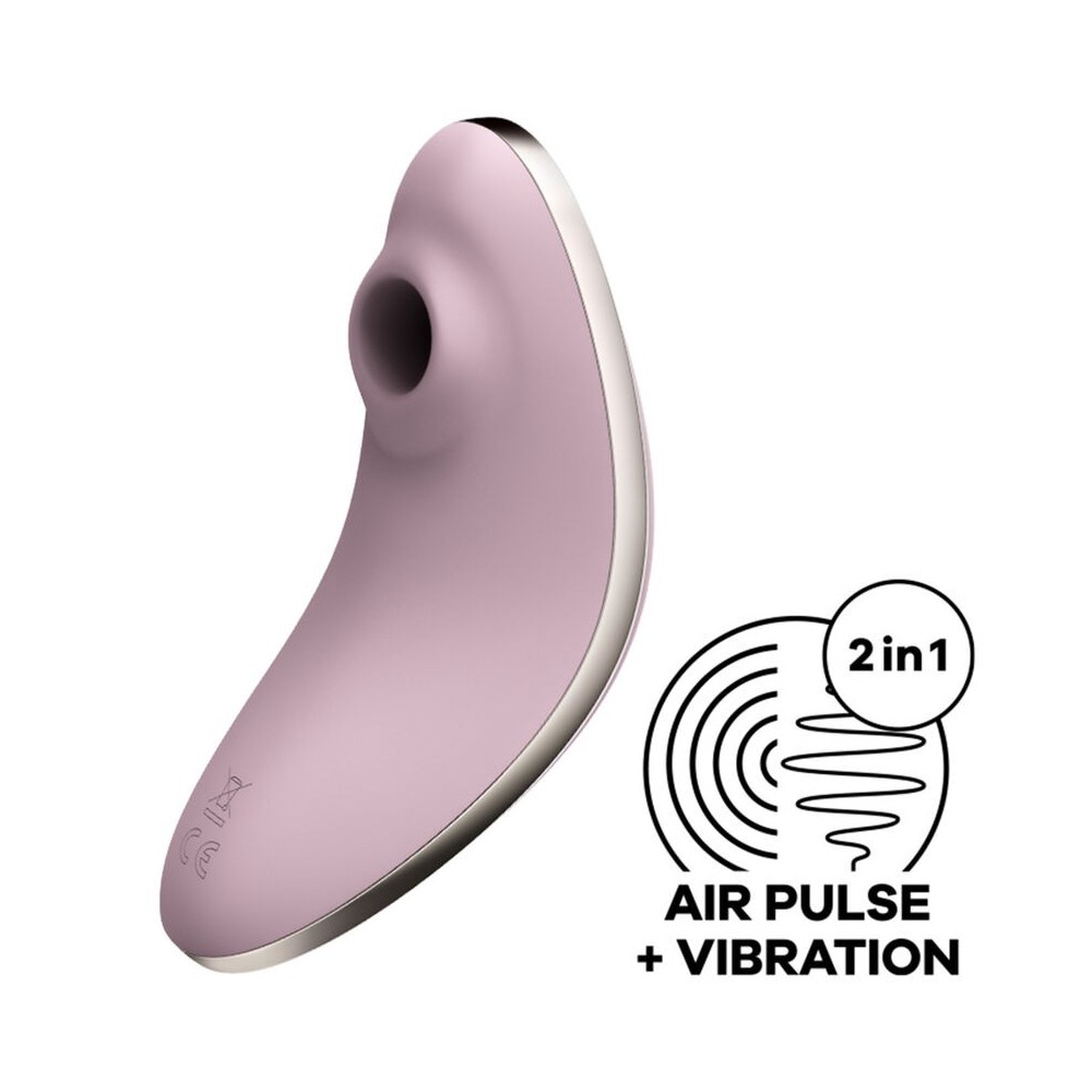 SATISFYER - VULVA LOVER 1 AIR PULSE STIMULATOR & VIBRATOR VIOLET