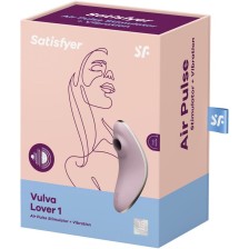 SATISFYER - VULVA LOVER 1 AIR PULSE STIMULATOR & VIBRATOR VIOLET