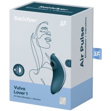 SATISFYER - VULVA LOVER 1 STIMOLATORE E VIBRATORE A IMPULSI D'ARIA BLU