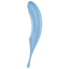 SATISFYER - ESTIMULADOR E VIBRADOR DE PULSO TWIRLING PRO AIR AZUL