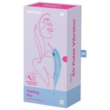 SATISFYER - STIMULATEUR ET VIBRATEUR TWIRLING PRO AIR PULSE BLEU