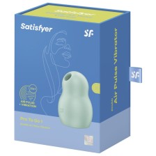 SATISFYER - PRO TO GO 1 DOPPELTER LUFTPULSSTIMULATOR & VIBRATOR GRÜN