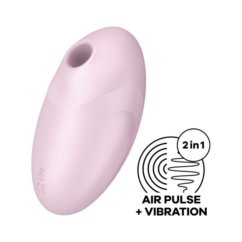 SATISFYER - STIMULATEUR ET VIBRATEUR VULVA LOVER 3 ROSE