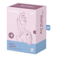 SATISFYER - STIMULATEUR ET VIBRATEUR VULVA LOVER 3 ROSE