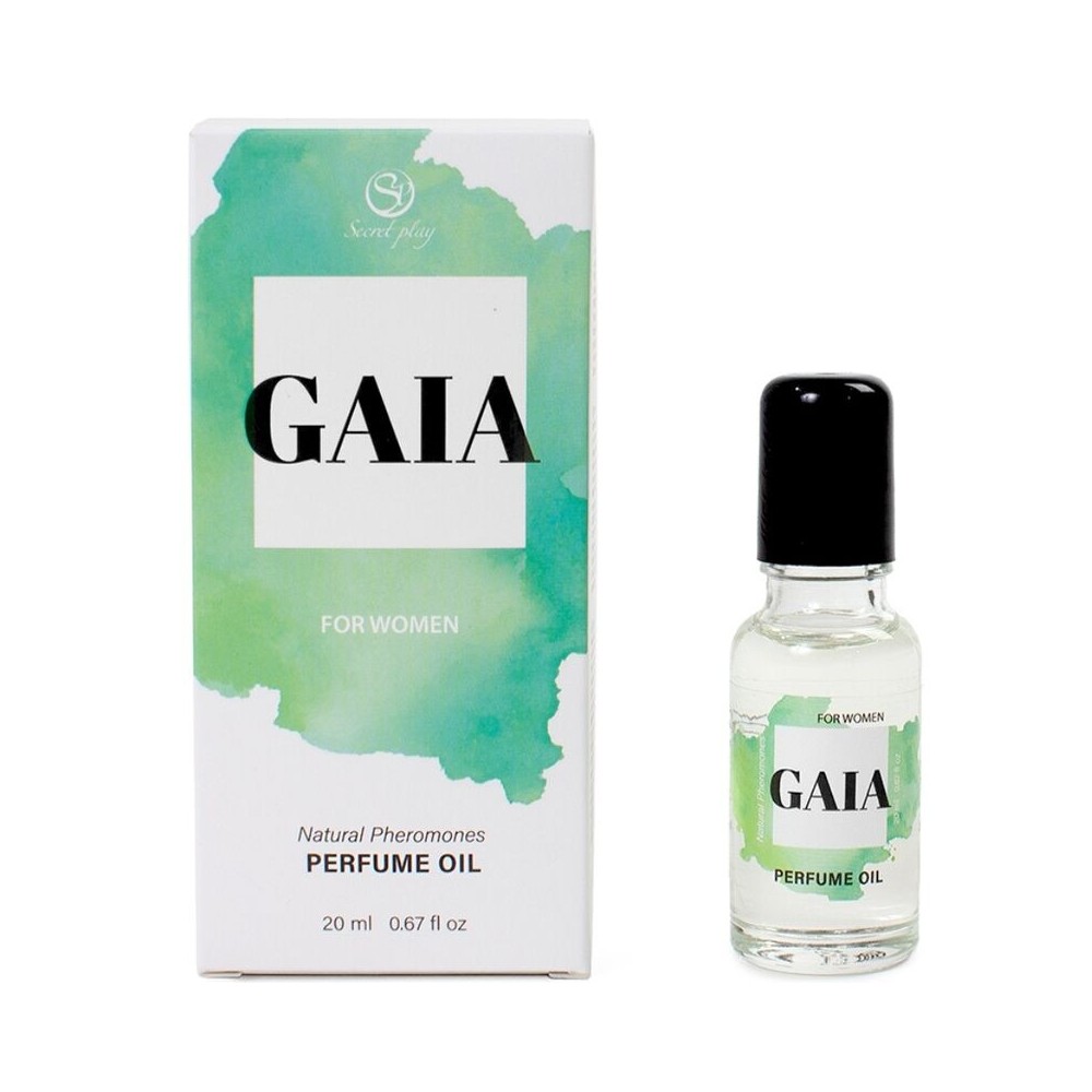 SECRETPLAY - GAIA PERFUME NATURAL FEROMONAS EM ÓLEO PARA MULHERES 20 ML