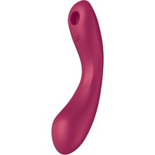 SATISFYER - CURVE TRINITY 1 AIR PULSE VIBRATION ROUGE