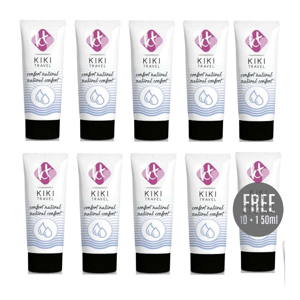 KIKÍ TRAVEL - CONFORT LUBRIFICANTE NATURAL 50 ML 10 + 1 GRÁTIS