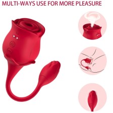 ARMONY - PINK LICKING VIBRANT DE CLIT & VIBRATEUR ROUGE