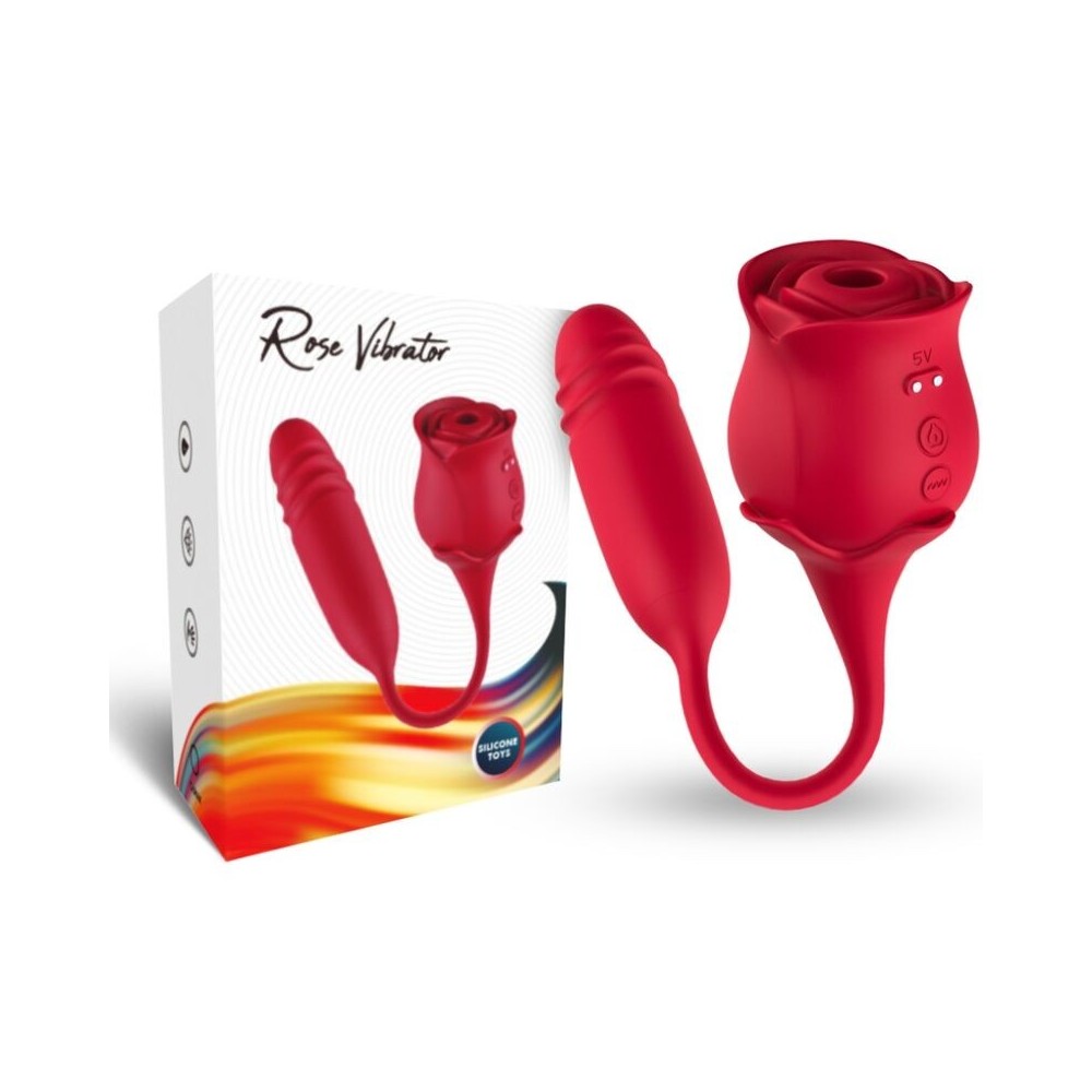 ARMONY - ROSEKNIGTH LAMINDO CLITOR VIBRANTE E VIBRADOR VERMELHO