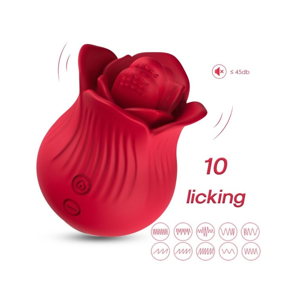 ARMONY - ROSE VIBRATOR & STIMULATOR RED